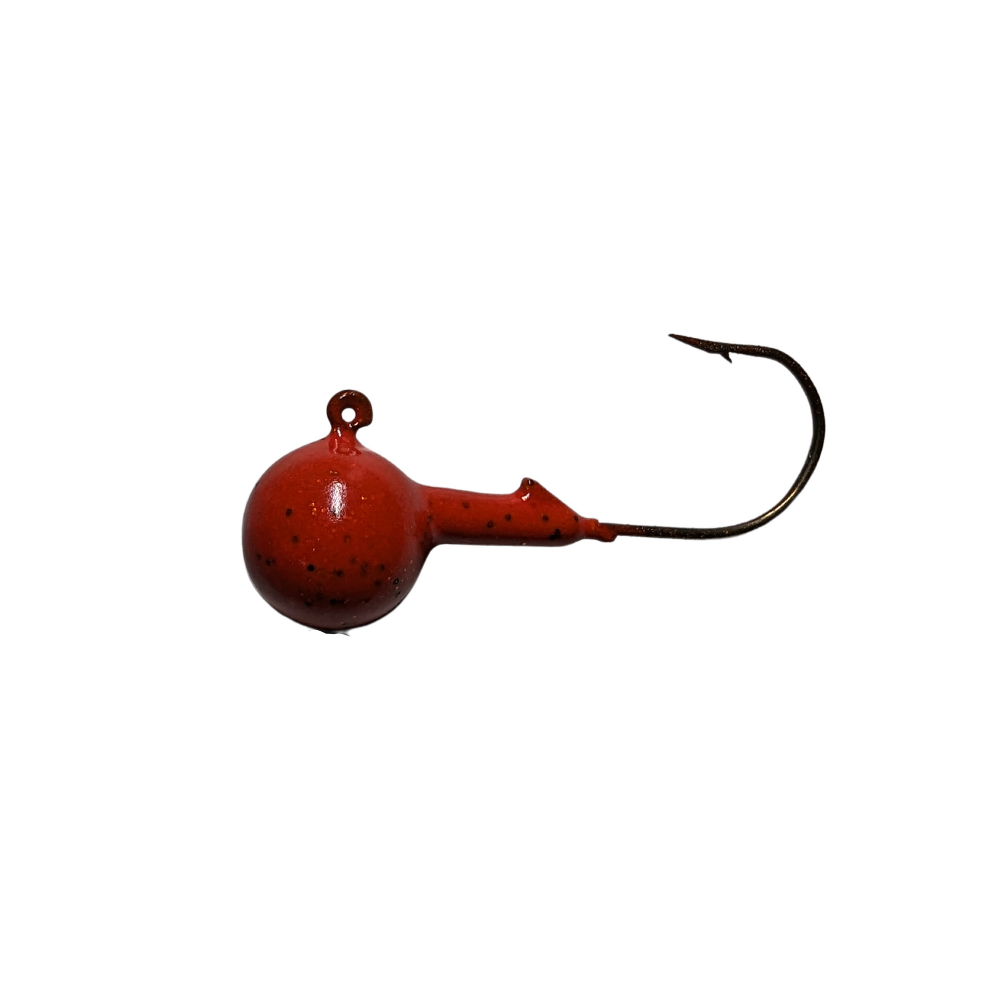 Lead-Free Round Jig Head red fire craw glow color 1/2 3/8