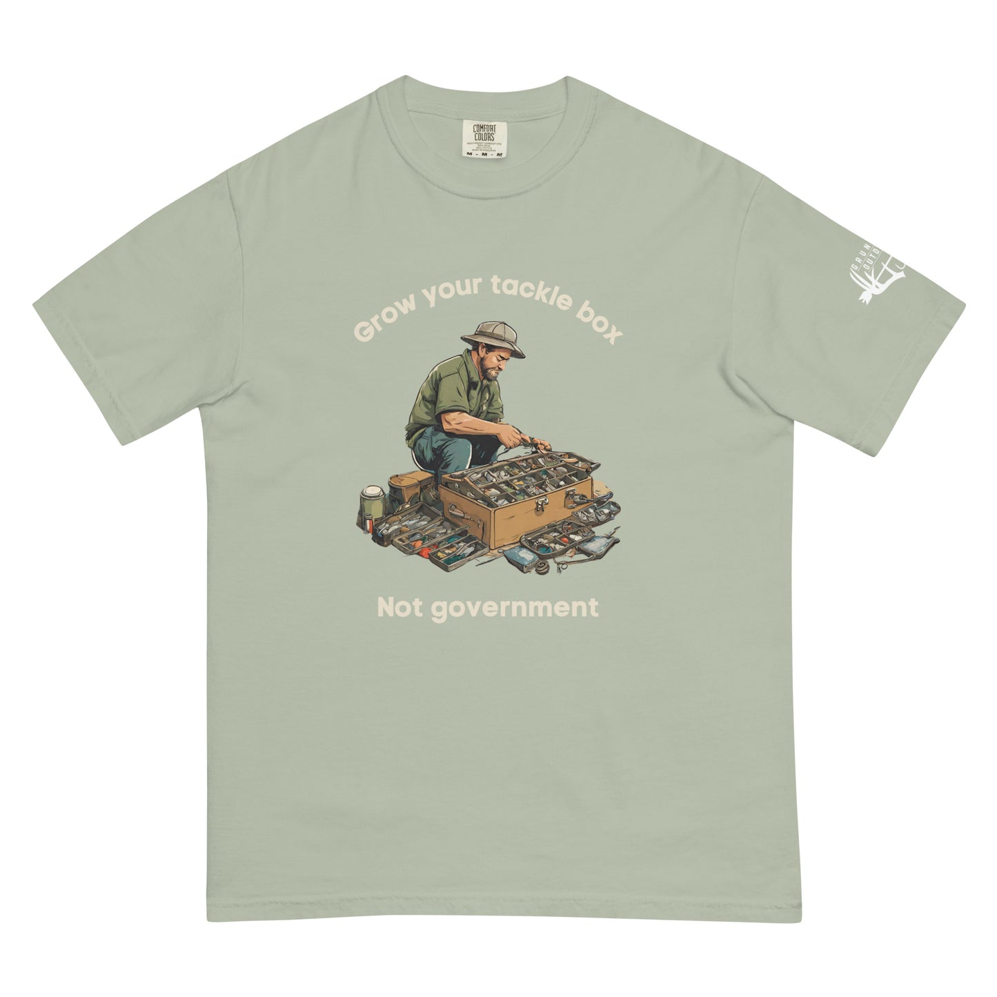 Grow your Tackle Box, Not Government T-Shirt (Comfort Colors Brand) - Grunters Outdoors