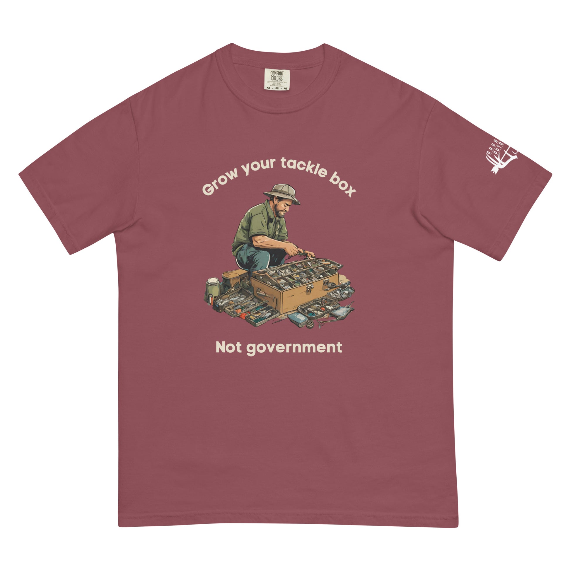 Grow your Tackle Box, Not Government T-Shirt (Comfort Colors Brand) - Grunters Outdoors