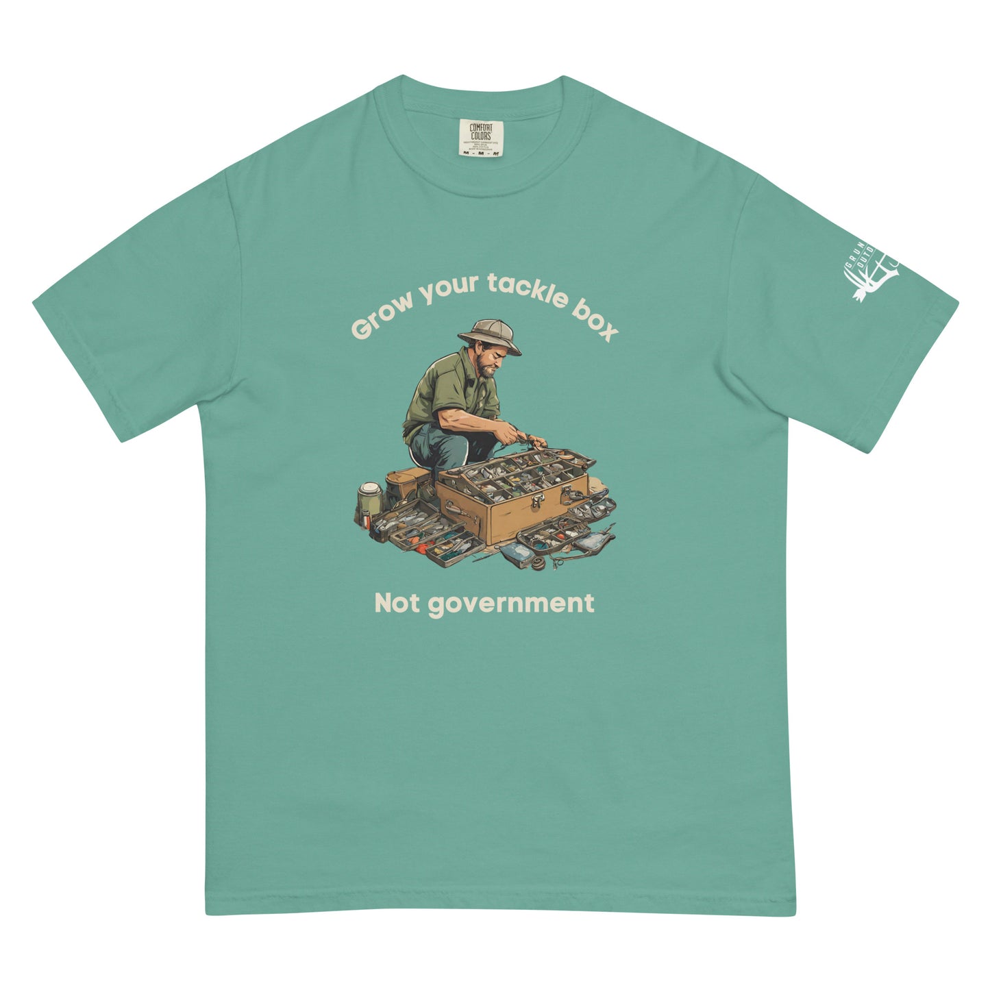 Grow your Tackle Box, Not Government T-Shirt (Comfort Colors Brand) - Grunters Outdoors